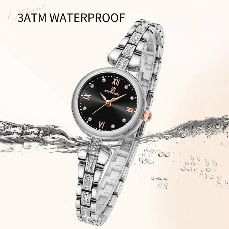 NAVIFORCE 2023 New Simple Watch for Women Casual Ladies Zinc Alloy Band High Quality Female Quartz Wristwatch Relogio Feminino