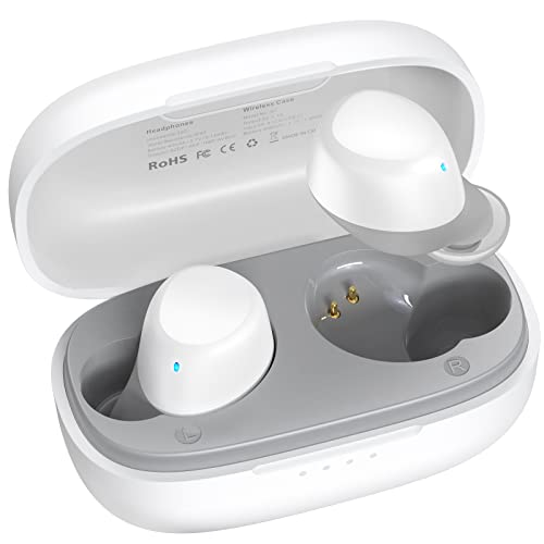 TOZO A1 Mini Wireless Earbuds Bluetooth 5.3 in Ear Light-Weight Headphones Built-in Microphone, IPX5 Waterproof, Immersive Premium Sound Long Distance Connection Headset with Charging Case, Black