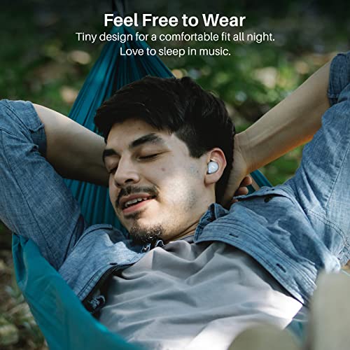 TOZO A1 Mini Wireless Earbuds Bluetooth 5.3 in Ear Light-Weight Headphones Built-in Microphone, IPX5 Waterproof, Immersive Premium Sound Long Distance Connection Headset with Charging Case, Black